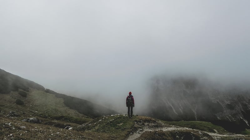 Hikers in the mountains